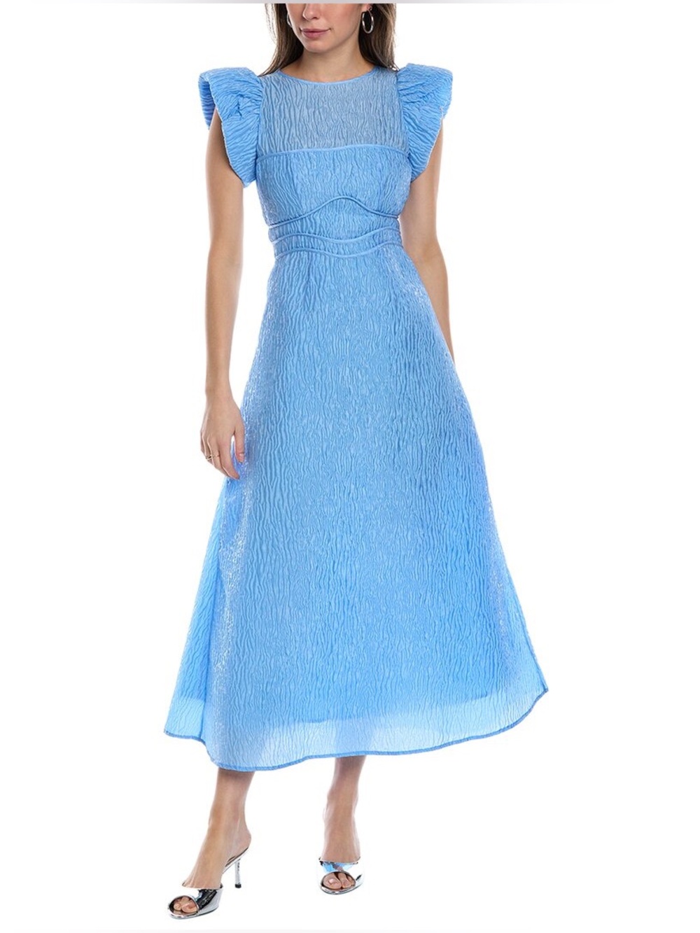 New Rachel Gilbert Sophy Dress Blue Size US4